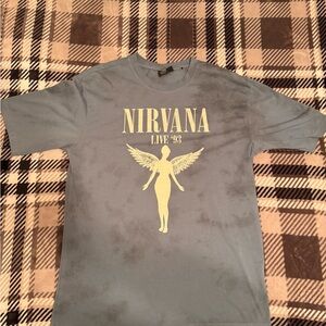 NIRVANA Blue Graphic Tee